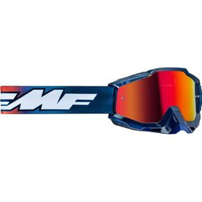 Fmf PowerBomb Caselli Goggles OSFM Caselli/أزرق/برتقالي/أبيض/أحمر عدسة مرآة in Kuwait