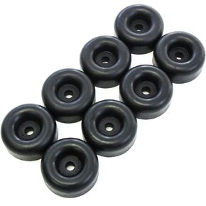 Red Hound Auto 8 Rubber Bumpers for Trailer Compatible with Ramp Door Truck 2.5 Inches Round Replacement Cargo Stop