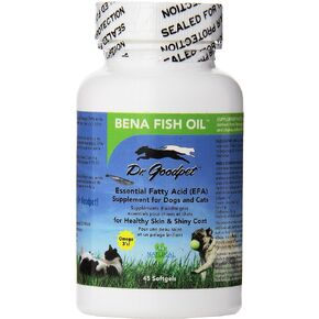 Bena Fish Oil High Potency Omega 3 Essential EPA/DHA for Dogs and Cats