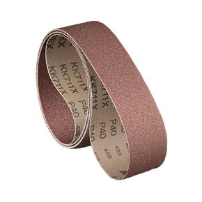 VSM 110868 Abrasive Belt, Fine Grade, Cloth Backing, Aluminum Oxide, 240 Grit, 1/4" Width, 24" Length, Brown (Pack of 20)