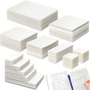 1600 Sheets Transparent Sticky Notes Pad, Clear Sticky Notes First Day of School Waterproof Self Adhesive Pad Back to School Translucent Sticky Notes for Bible Journaling Study Office Supplies