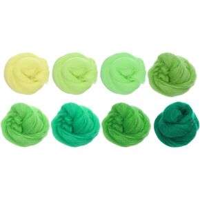 uxcell Needle Felting Wool, 2.82oz Natural Fibre Wool Roving Yarn Wool Felting Supplies for Needle Felting Yarns DIY Handcrafts, 8 Colors, 10g/Pack