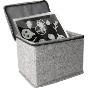 Mingting Die Cut Storage Box,Die Cut Storage Organizer,Fully-Padded Inside with Sturdy Construction, Magnetic Sheets for Dies Storage ,Scrapbooking Paper,Picture,Photo(no magnet sheet)