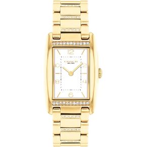 Coach Reese Women's Watch - 2H Quartz Tank Watch with Crystal-Set Link Bracelet - Water Resistant 3 ATM/30 Meters - Gift for Her - Premium Fashion Timepiece for Every Occasion - 24mm