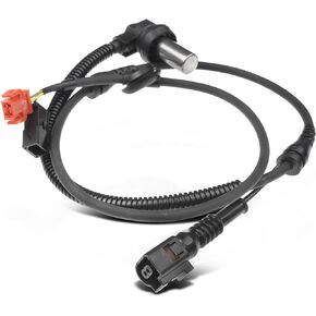 A-Premium ABS Wheel Speed Sensor Compatible with Audi & Volkswagen Models - A4, A4 Quattro 1999-2002, S4 2000-2002, Passat 2000-2005 - Front Driver or Passenger Side, Replace# 8D0927803D