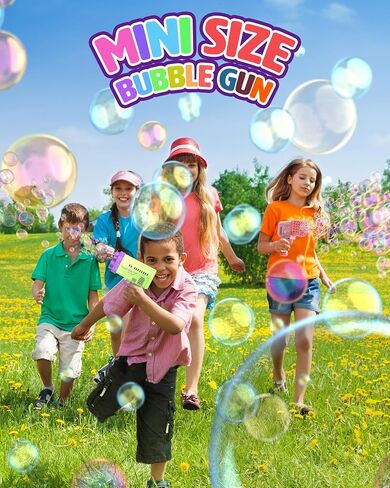 2 Pack Mini Bubble Machine Gun, 36 Holes Bubble Gun Blaster for Kids & Toddlers 3+, Mini Rocket Bubbles Blower with Bubble Solution for Outdoor, Party, Toys, Wedding (Purple & Mint Green) in Saudi Arabia