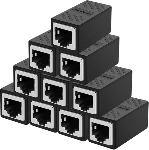 RJ45 Coupler Ethernet Extender for Cat7 Cat6 Cat5 Cat5e Ethernet Coupler Female to Female(6 Pack) in Kuwait