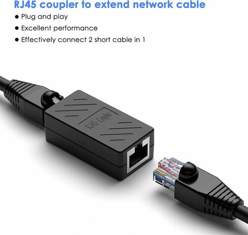 RJ45 Coupler Ethernet Extender for Cat7 Cat6 Cat5 Cat5e Ethernet Coupler Female to Female(6 Pack) in Kuwait