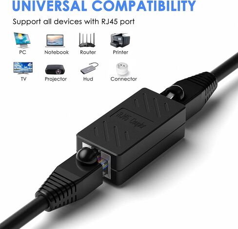 RJ45 Coupler Ethernet Extender for Cat7 Cat6 Cat5 Cat5e Ethernet Coupler Female to Female(6 Pack) in Kuwait