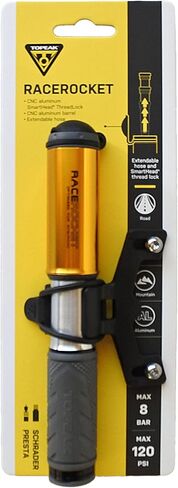 TOPEAK RaceRocket-Gold Pumps-Mini Adult Unisex, Not Applicable in Saudi Arabia