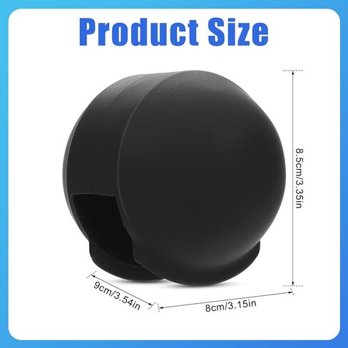 غطاء عدسة سيليكون لحافظة غطاء الغوص غير المرئي Insta 360 x3، ملحقات غطاء حماية العدسة المرنة (أسود) in Kuwait