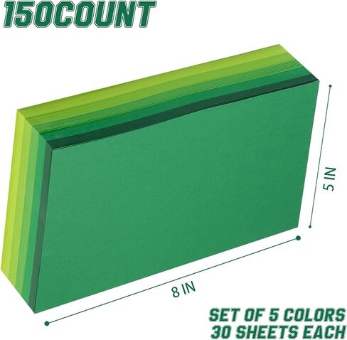Index Cards 280-Count 2.5x3 Inch,178GSM Heavyweight Set of 7 Colors Paper Multicolor Study Cards (Rainbow) in Saudi Arabia