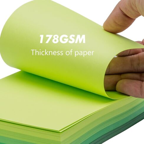 Index Cards 280-Count 2.5x3 Inch,178GSM Heavyweight Set of 7 Colors Paper Multicolor Study Cards (Rainbow) in Saudi Arabia