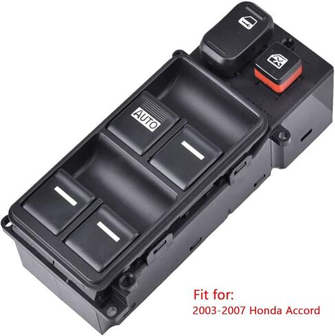 Front Drive Side Power Window Master Control Switch for 2003-2007 Honda Accord DX LX SE Sedan 4-Door 2.4L 3.0L Replaces OE# 35750-SDA-HO7 Power Window Switch Button in Kuwait