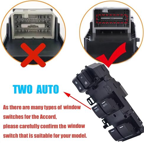 Front Drive Side Power Window Master Control Switch for 2003-2007 Honda Accord DX LX SE Sedan 4-Door 2.4L 3.0L Replaces OE# 35750-SDA-HO7 Power Window Switch Button in Kuwait