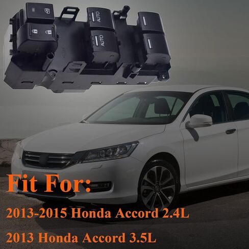 Front Drive Side Power Window Master Control Switch for 2003-2007 Honda Accord DX LX SE Sedan 4-Door 2.4L 3.0L Replaces OE# 35750-SDA-HO7 Power Window Switch Button in Kuwait