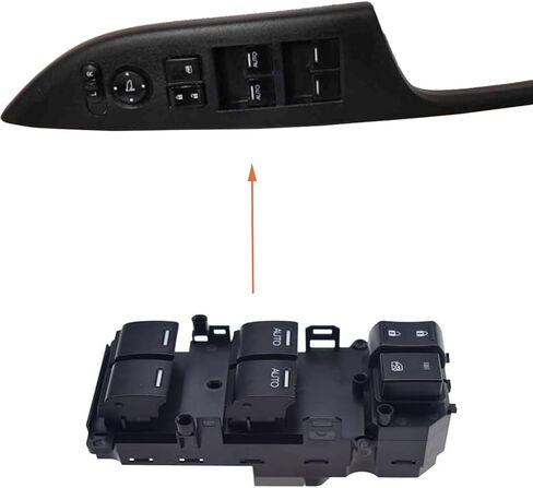 Front Drive Side Power Window Master Control Switch for 2003-2007 Honda Accord DX LX SE Sedan 4-Door 2.4L 3.0L Replaces OE# 35750-SDA-HO7 Power Window Switch Button in Kuwait