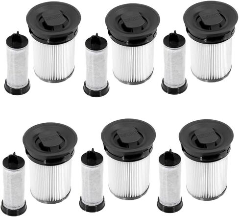 قطع غيار فلتر BBT BAMBOOST مناسبة لمكنسة Miele TriFlex HX1، HX1 Pro، HX2، HX2 Pro، HX1 & HX2 Cat&Dog Stick Vacuum (6 عبوات) in Kuwait