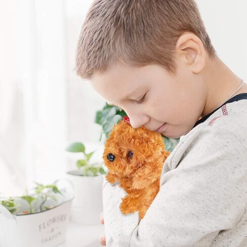 ArtCreativity Barking Puppy Toy for Kids, Set of 2, Battery Operated Toy Dogs with Walking, Squeaking, and Light Up Effects, Cute Fuzzy Design, Unique Birthday Gifts for Boys and Girls in Saudi Arabia