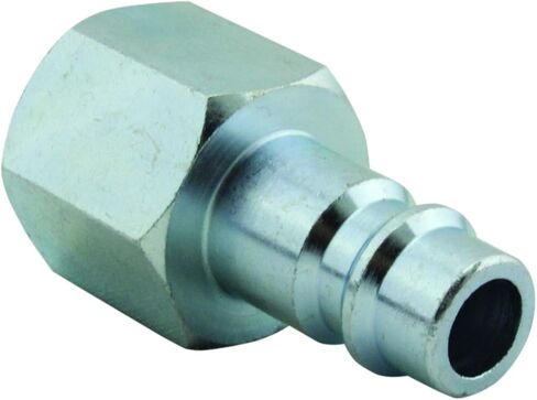 Milton S-763-1 3/8" FNPT HIGHFLOWPRO V-Style/European Interchange Steel Air Plug Fitting (High Volume Low Pressure Application) - Pack of 2 in Saudi Arabia