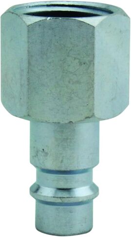Milton S-763-1 3/8" FNPT HIGHFLOWPRO V-Style/European Interchange Steel Air Plug Fitting (High Volume Low Pressure Application) - Pack of 2 in Saudi Arabia