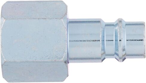 Milton S-763-1 3/8" FNPT HIGHFLOWPRO V-Style/European Interchange Steel Air Plug Fitting (High Volume Low Pressure Application) - Pack of 2 in Saudi Arabia