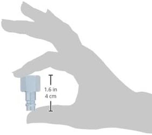 Milton S-763-1 3/8" FNPT HIGHFLOWPRO V-Style/European Interchange Steel Air Plug Fitting (High Volume Low Pressure Application) - Pack of 2 in Saudi Arabia