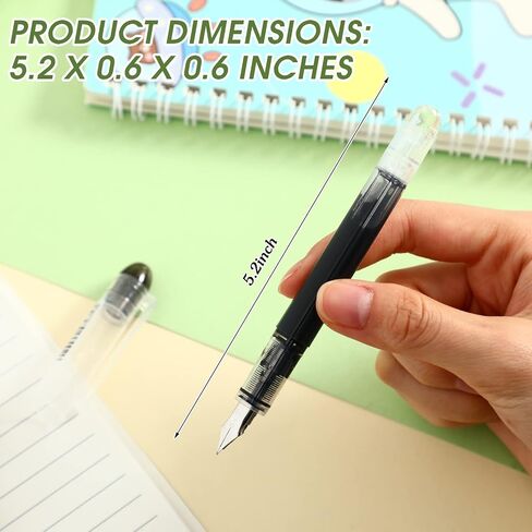 36 Pcs Disposable Fountain Pens Quick Drying Ink Calligraphy Smooth Writing Pens for Journaling Office Supplies Sketching Doodling Beginner Artist Gifts(Black, Blue) in Saudi Arabia