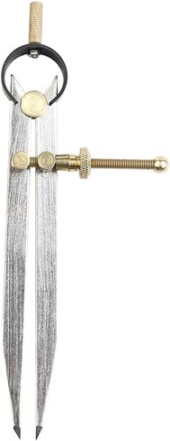Break Leather Art General Tools Flat Leg Divider 6-4 inch Adjustable and Lockable Steel Divider Wing Leather Compass,Spring Wing Divider. (6 inch) in Saudi Arabia