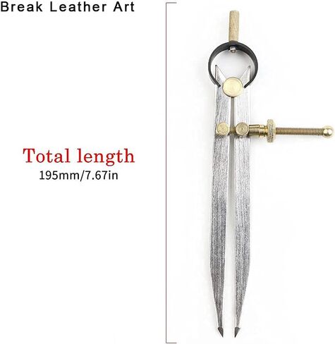 Break Leather Art General Tools Flat Leg Divider 6-4 inch Adjustable and Lockable Steel Divider Wing Leather Compass,Spring Wing Divider. (6 inch) in Saudi Arabia