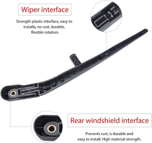 OTUAYAUTO Rear Windshield Wiper Arm Blade Set, Replacement for Jeep Liberty 2008-2012 Vehicles - Replacement OEM 68034341AD in Saudi Arabia