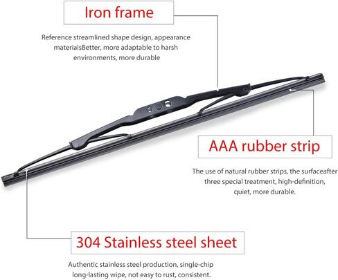 OTUAYAUTO Rear Windshield Wiper Arm Blade Set, Replacement for Jeep Liberty 2008-2012 Vehicles - Replacement OEM 68034341AD in Saudi Arabia