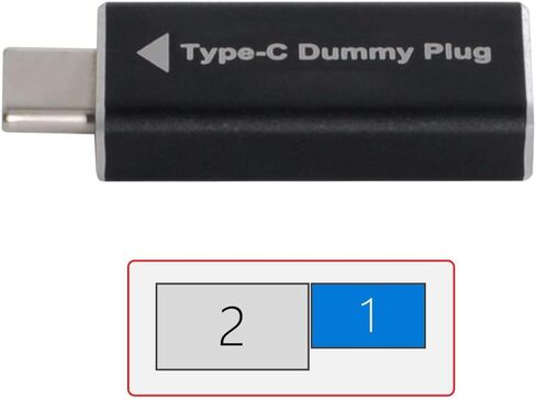 cablecc CY Virtual Display Adapter USB-C Type-C DDC EDID Dummy Plug Headless Ghost Display Emulator 1920x1080p@60Hz in Kuwait