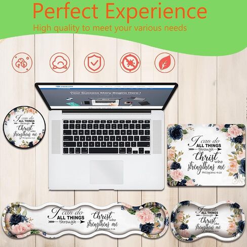 4 in 1 Mouse Pad Combo, Large Gaming Mouse Pad + Keyboard Wrist Support + Mouse Wrist Rest + Coaster, Table Pad with Stitched Edge Ergonomic Wrist Pad Set, Art Dragonfly in Saudi Arabia