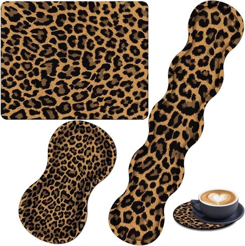 4 in 1 Mouse Pad Combo, Large Gaming Mouse Pad + Keyboard Wrist Support + Mouse Wrist Rest + Coaster, Table Pad with Stitched Edge Ergonomic Wrist Pad Set, Art Dragonfly in Saudi Arabia