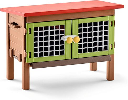 Schleich Farm Animal Toys and Playsets - Farm World 8 Piece Rabbit Hutch Set with Figurines, Farming Hutch and Accessories for Kids Ages 3 and Above in Saudi Arabia