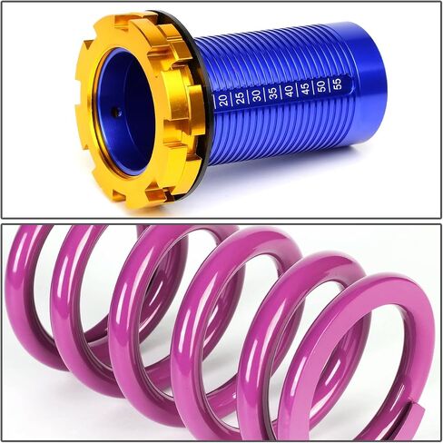 DNA Motoring COIL-HC88-T22-WH Suspension Coilover Sleeve Kit [For 88-01 Honda Civic Del Sol CRX Acura Integra] , White in Saudi Arabia