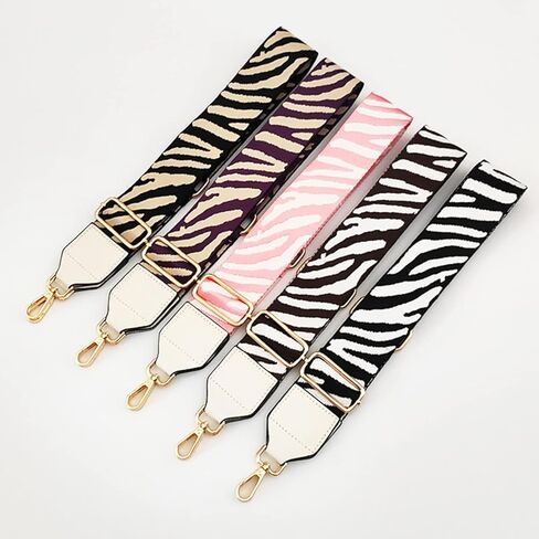 Wide Purse Strap Zebra Pattern Adjustable Crossbody Shoulder Bag Strap Handbag Strap Replacement Strap Extender in Saudi Arabia