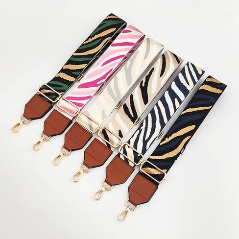 Wide Purse Strap Zebra Pattern Adjustable Crossbody Shoulder Bag Strap Handbag Strap Replacement Strap Extender in Saudi Arabia