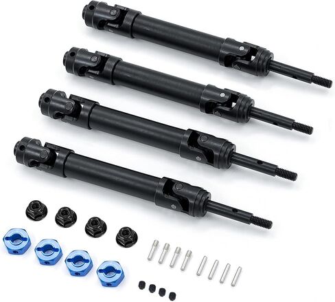 RC لـ Traxxas 1/10 Slash 4x4 أعمدة القيادة الأمامية والخلفية البلاتينية، محاور سداسية وجوز 12 in Kuwait