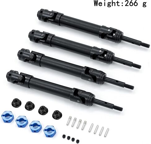 RC لـ Traxxas 1/10 Slash 4x4 أعمدة القيادة الأمامية والخلفية البلاتينية، محاور سداسية وجوز 12 in Kuwait