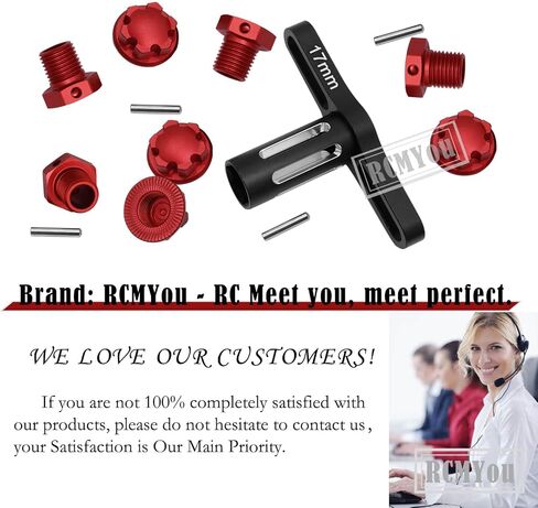 Aluminum 17mm Wheel Hubs/Nuts Upgrades Part for 1/10 Widemaxx Maxx,Anodized Rc Hops Up Wheel Hubs Nuts w/Splines Wheel Wrench for Model #89086-4,#89076-4,Replace #8654,7758 (Navy Blue) in Saudi Arabia