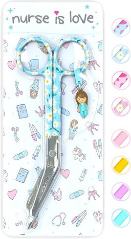 Lister Bandage Scissors for Nurses 5.5 Inch | Nursing Scissors | Medical Bandage Shears for Wound Care | Veterinary Bandage Scissors - With Round Tip, High Level in Stainless Steel - Beautiful Desings in Saudi Arabia