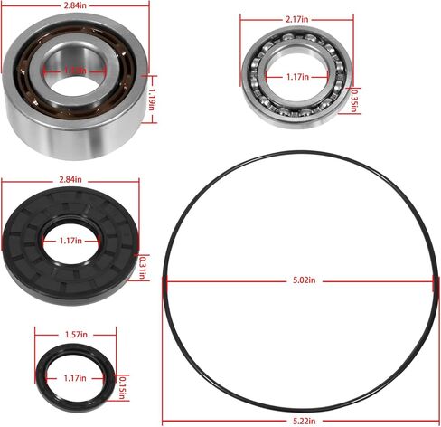 Fit for Polaris Ranger 570 800 900 1000 RZR Front Differential Bearing & Seal Kit OEM Replaces 1332842 3235174 3235171 25-2075 in Saudi Arabia
