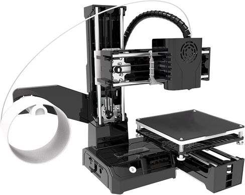 طابعة FDM Mini 3D، طابعة سطح مكتب صغيرة ثلاثية الأبعاد للأطفال والمبتدئين: دقة طباعة عالية، تسخين موحد، حجم الطباعة 100x100x100 مم، مستوى الدخول (قابس أمريكي) in Saudi Arabia