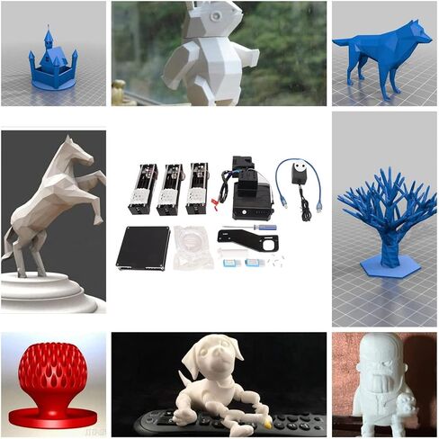 طابعة FDM Mini 3D، طابعة سطح مكتب صغيرة ثلاثية الأبعاد للأطفال والمبتدئين: دقة طباعة عالية، تسخين موحد، حجم الطباعة 100x100x100 مم، مستوى الدخول (قابس أمريكي) in Saudi Arabia
