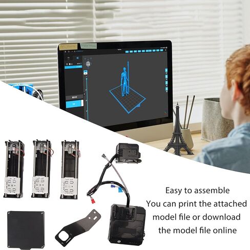 طابعة FDM Mini 3D، طابعة سطح مكتب صغيرة ثلاثية الأبعاد للأطفال والمبتدئين: دقة طباعة عالية، تسخين موحد، حجم الطباعة 100x100x100 مم، مستوى الدخول (قابس أمريكي) in Saudi Arabia
