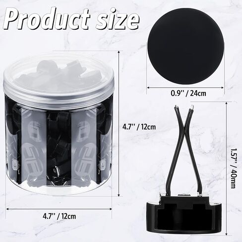 100 Pcs Metal Car Air Vent Clips with Plastic Slot Head Auto Freshener Clips Perfume Clip Replacement Air Conditioner Outlet Clips for Office Home, Black, 40 x 24 mm in Saudi Arabia