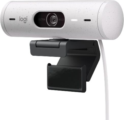 Logitech Brio 501 Full HD Webcam with Auto Light Correction,Show Mode, Dual Noise Reduction Mics, Privacy Cover, Works with Microsoft Teams, Google Meet, Zoom, USB-C Cable - Black (Renewed) in Saudi Arabia
