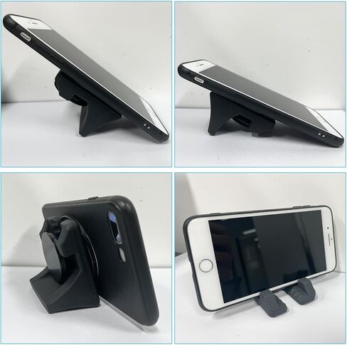 حامل هاتف مكتبي لـ PopSocket، حامل حامل الهاتف الخلوي لحامل الهاتف من مطاط السيليكون المكتبي يعمل على جميع مقابض المقابس للمكتب والمكتب والمنزل وإكسسوارات المطبخ (أسود) in Kuwait